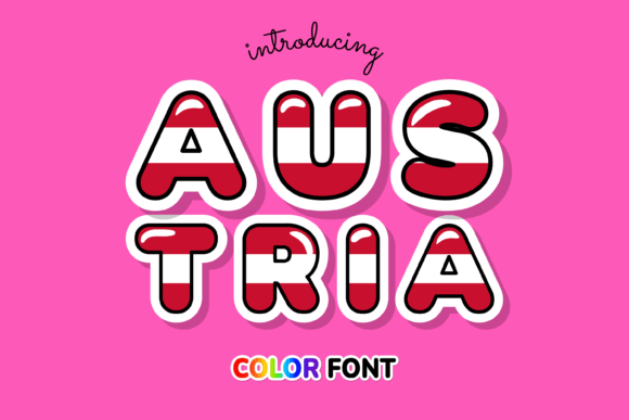 Austria: A Modern Typeface with Flag-Inspired Flair