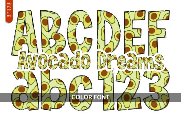 Avocado Dreams: A Playful Font for Creative Branding