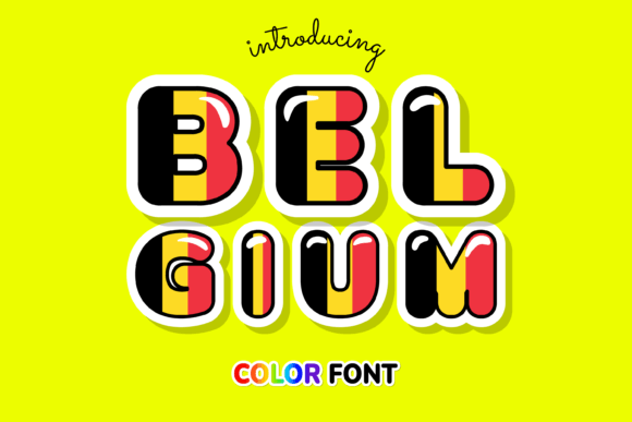 Belgium: A Color Font That Brings the Belgian Flag to Life