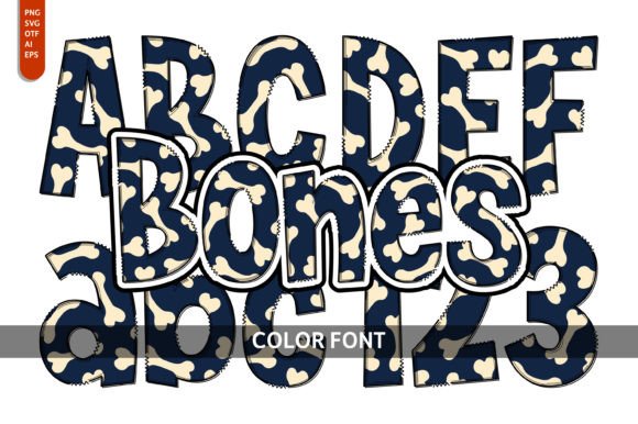 Bones: A Playful Typeface for Spooky-Cute Designs