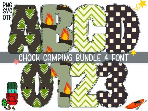 Chock Camping: A Colorful Typeface for Playful Branding