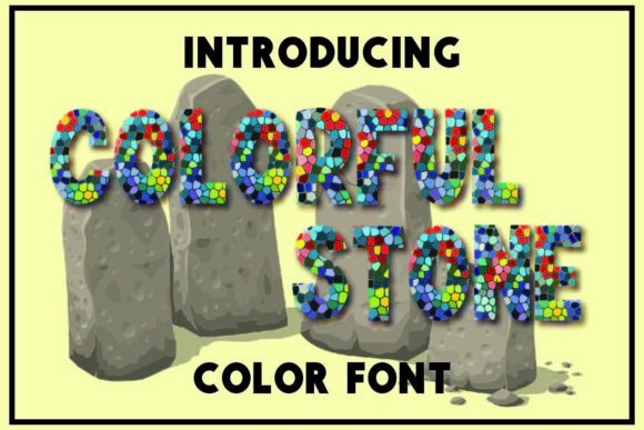 Colorful Stone: Unleashing Vibrant Creativity with a Unique Font