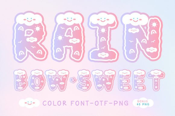 Discovering the Vibrant Appeal of Rainbow Sweet Typeface