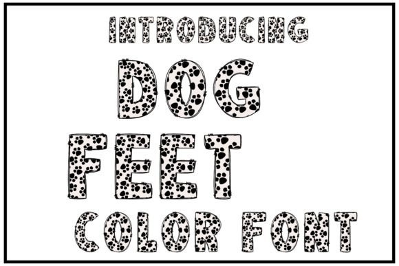 Dog Feet: A Playful Typeface for Canine-Inspired Projects