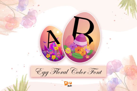 Egg Floral: Where Whimsy Meets Floral Elegance in Typography
