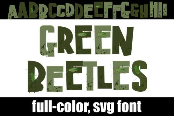 Green Beetles: A Modern Typeface for Festive Branding