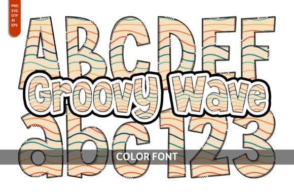 Groovy Wave: The Vibrant Color Font for Bold Creators