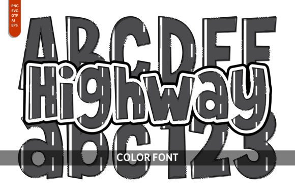 Highway: A Playful Color Font for Creative Projects