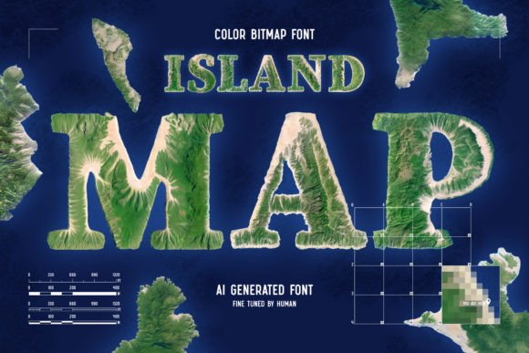 Island Map: A Modern Typeface for Exotic Branding