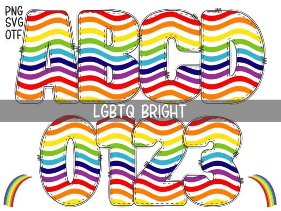 Lgbtq Bright: A Playful Bubble Rainbow Font for Vibrant Design