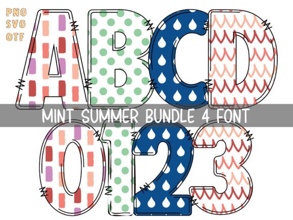 Mint Summer: A Fun and Friendly Color Font for Creative Projects