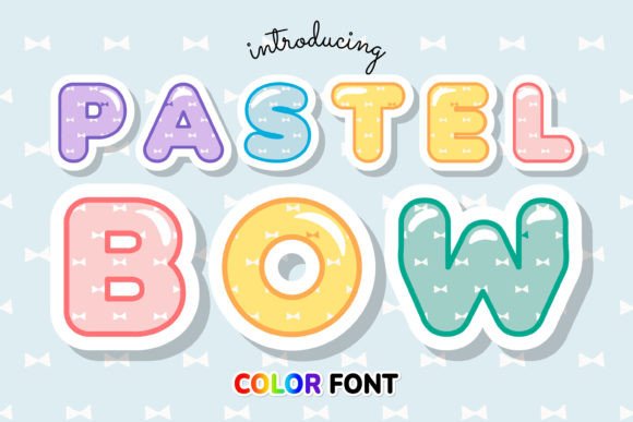 Pastel Bow: A Color Font for Modern Branding & Creative Projects