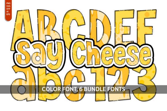 Say Cheese Bundle: A Playful Font for Creative Projects