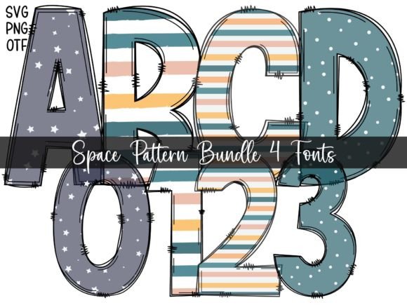 Space Pattern: Bold Typography for Stellar Branding