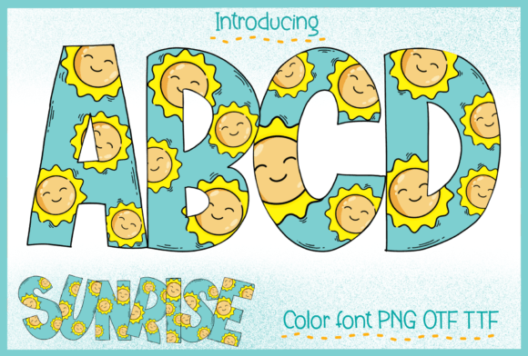 Sunrise Font: A Playful, Colorful Type for Kids' Designs