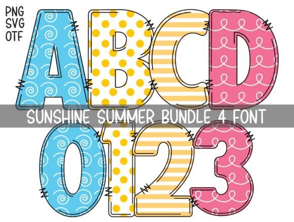 Sunshine Summer: A Playful Color Font for Creative Projects