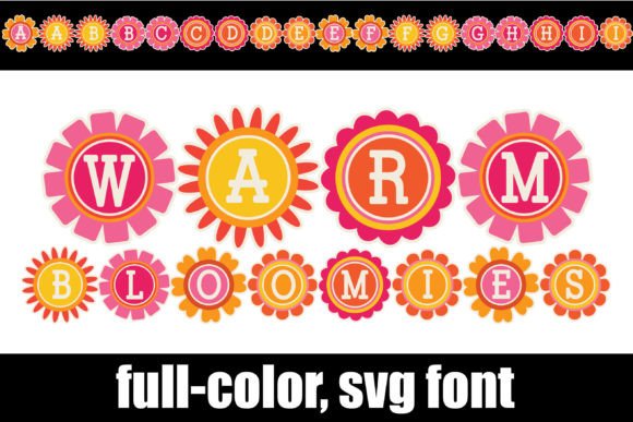 Warm Bloomies: A Playful Font for Cheerful, Modern Designs